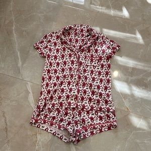 Roller Rabbit Pink Monkey Set in Pink, size XS